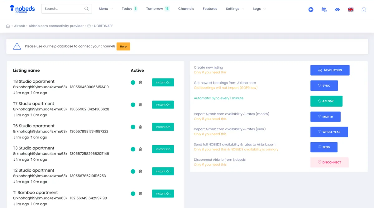 Airbnb API Connection